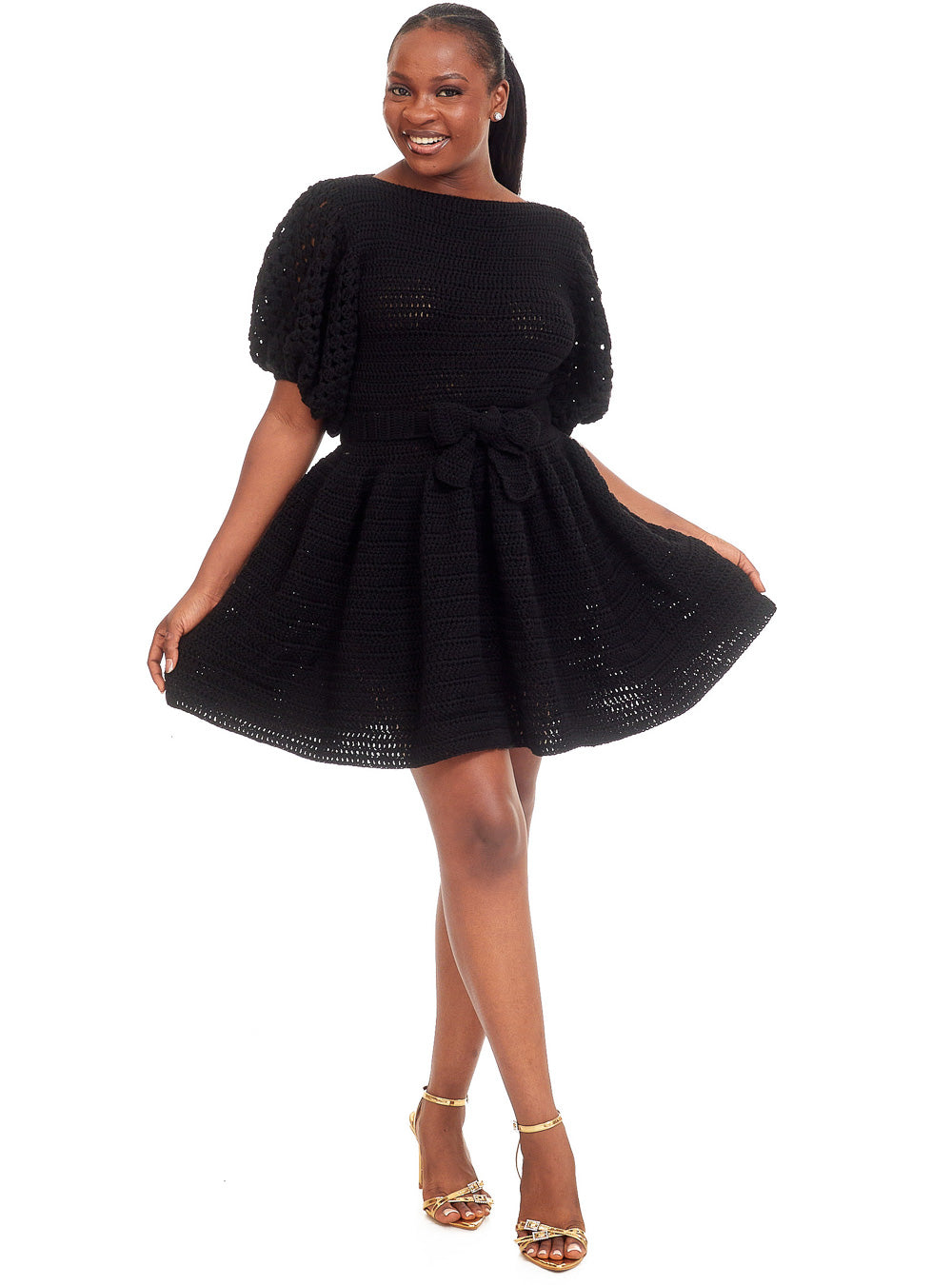Pure Wool Midi Dress
