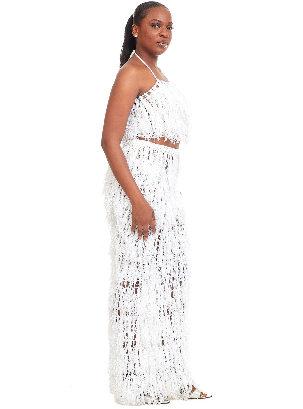 Ethereal Handwoven Wool Fringe Set