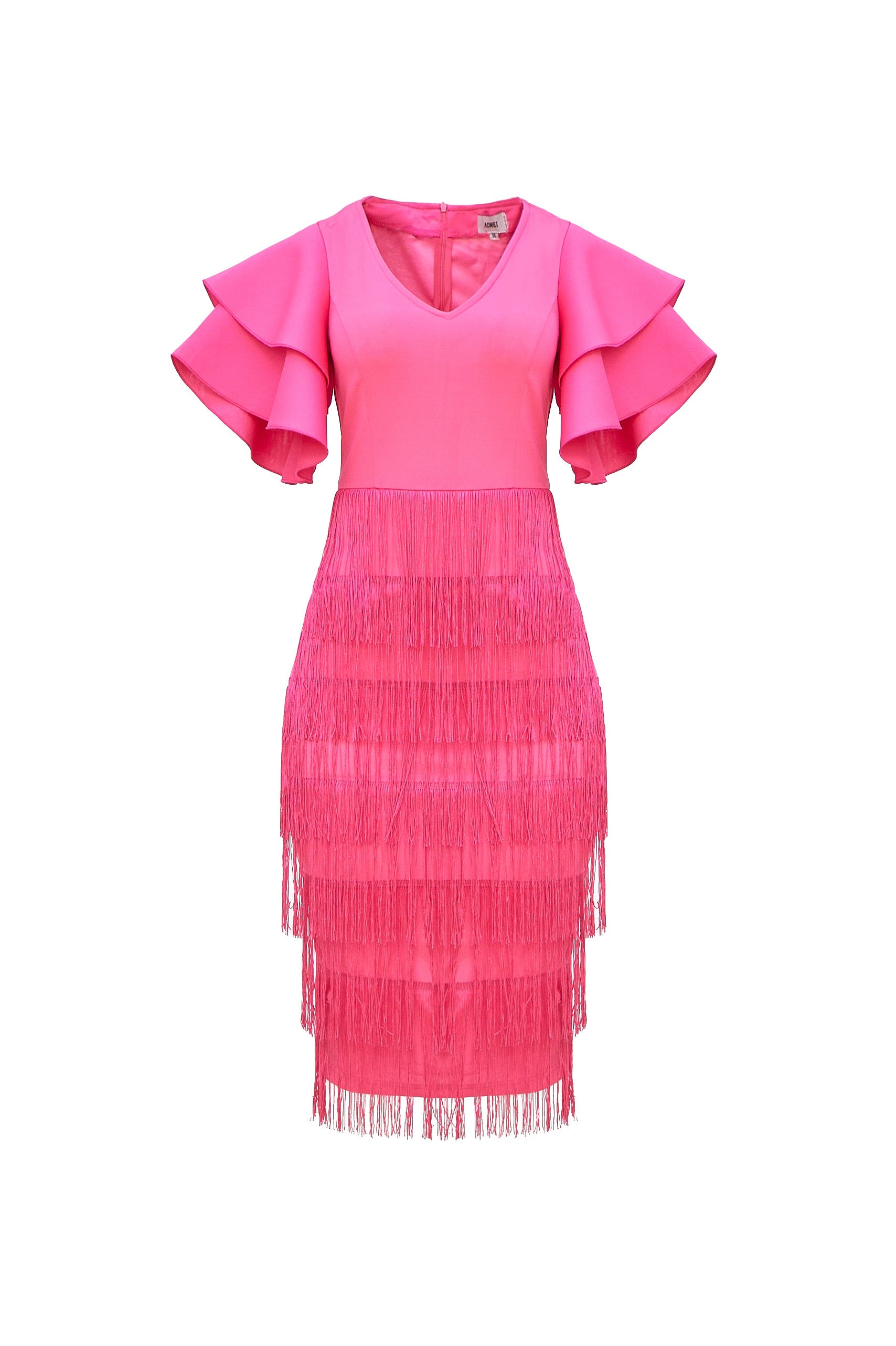 Pink Fringe Dress