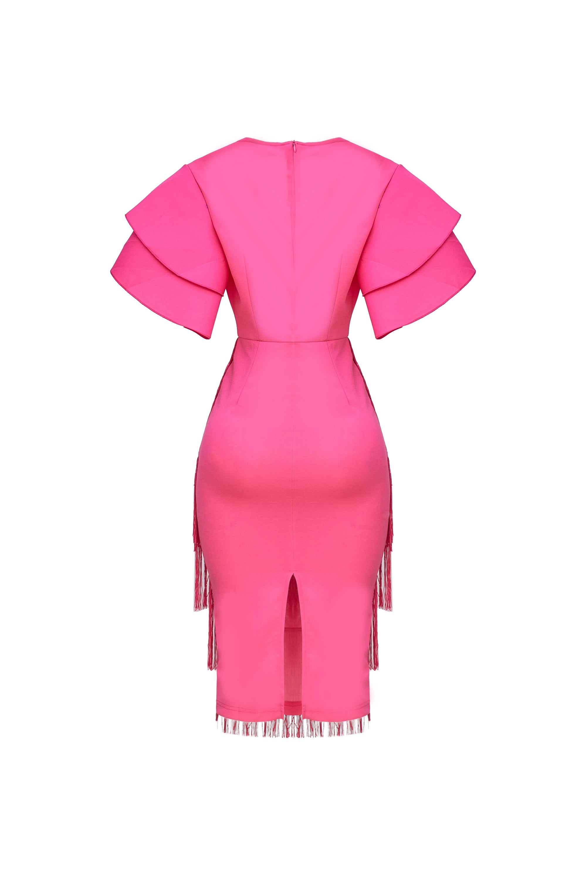 Pink Fringe Dress