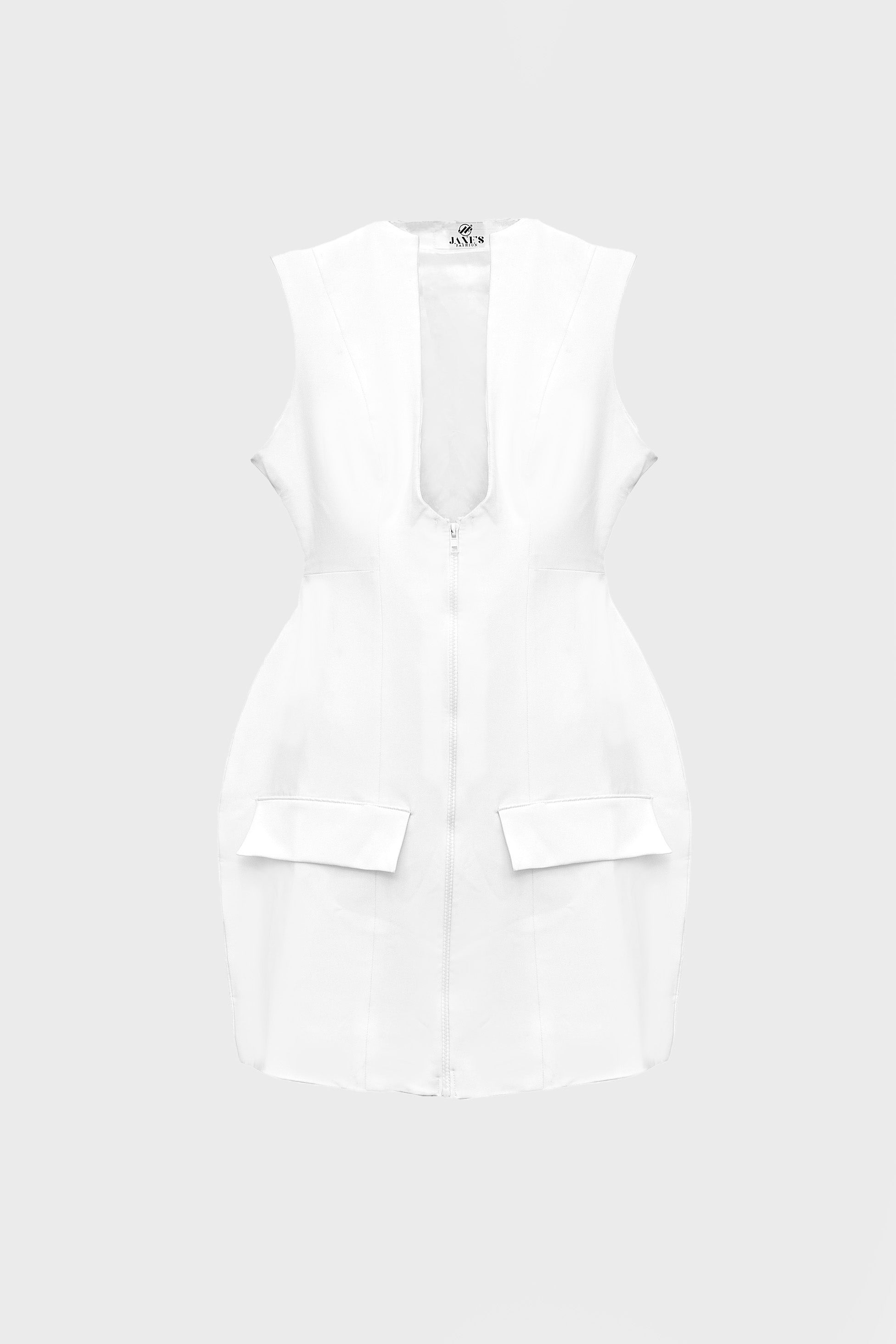 Sleek Front Zip Dress