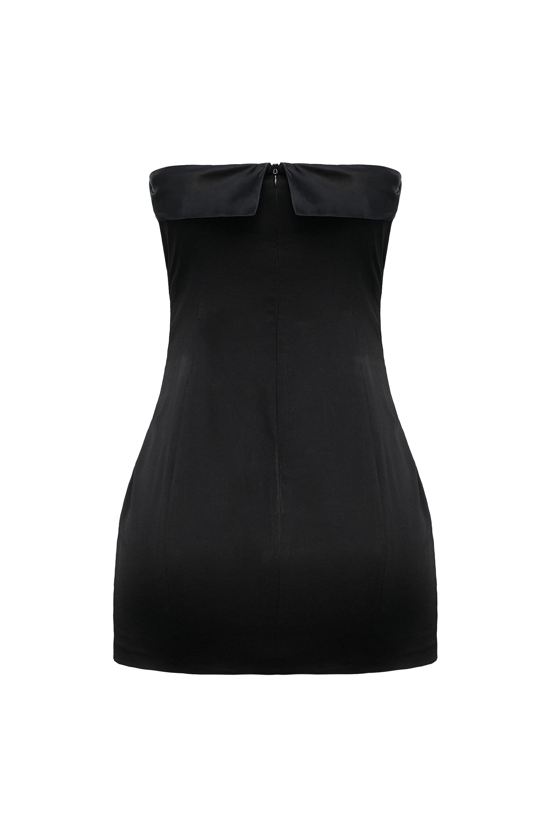 Strapless Tuxedo Mini Dress