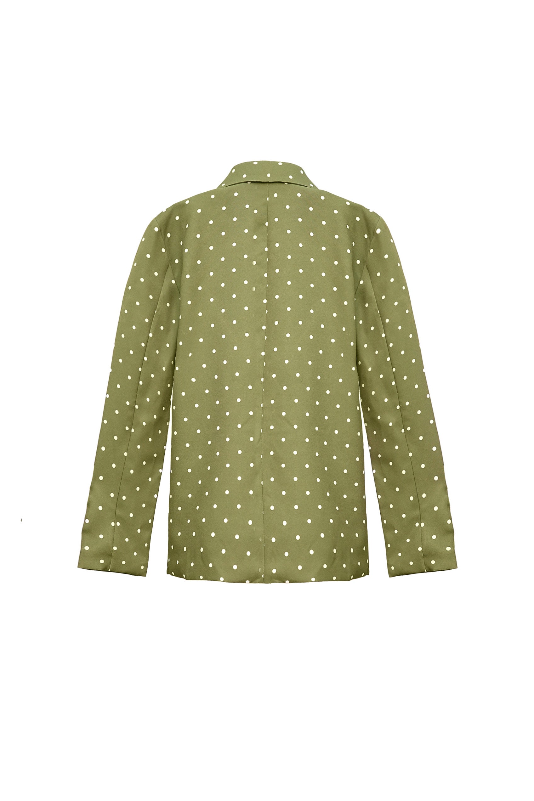 Olive Green Polka Dot Blazer