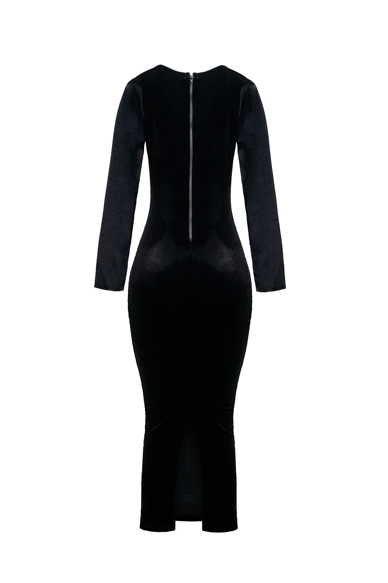 Luxe Velvet Slit Dress