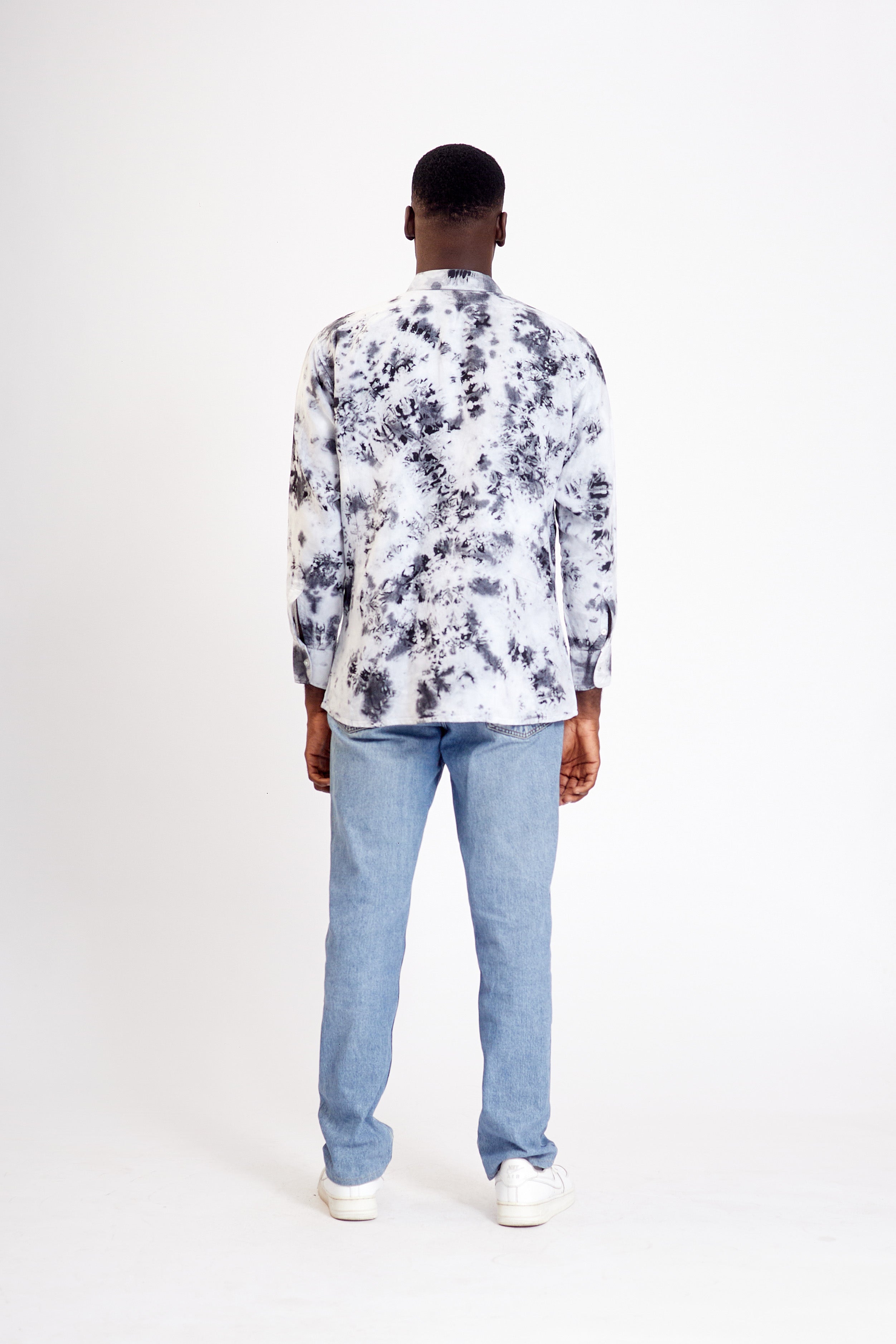 Linen Handmade Tie-Dye Shirt