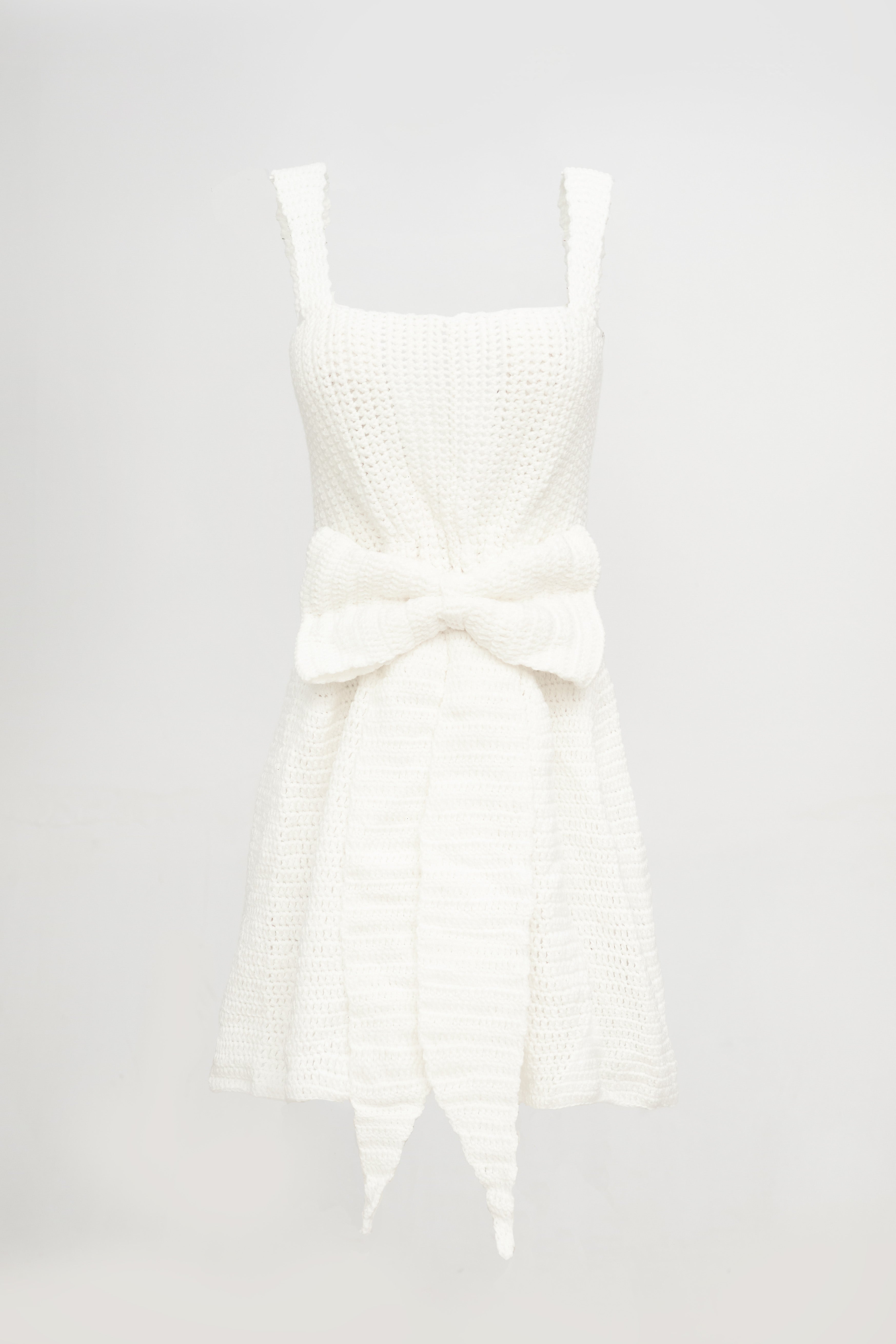 Handcrafted White Crochet Dress