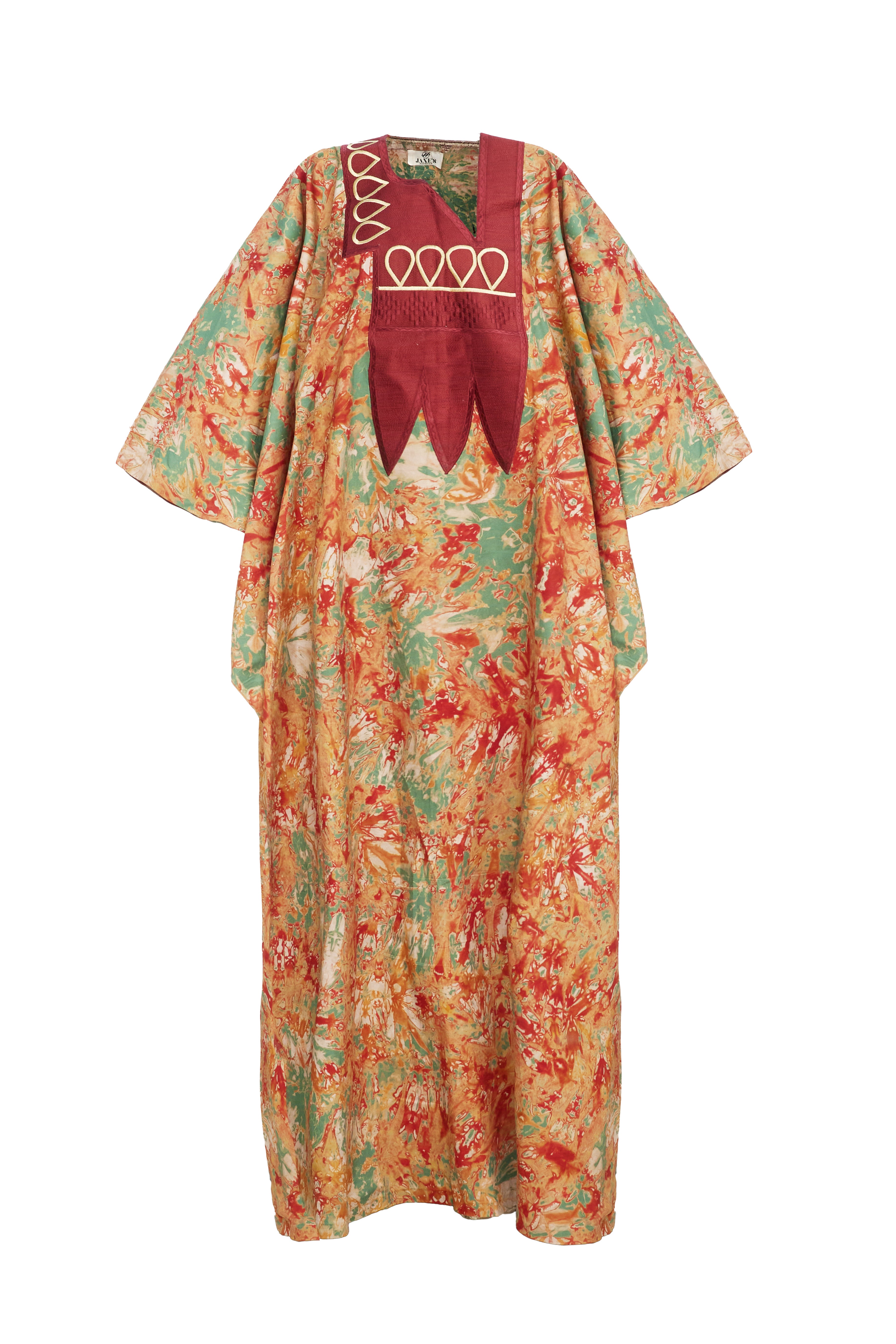 Colored Tie And Dye Bubu Gown