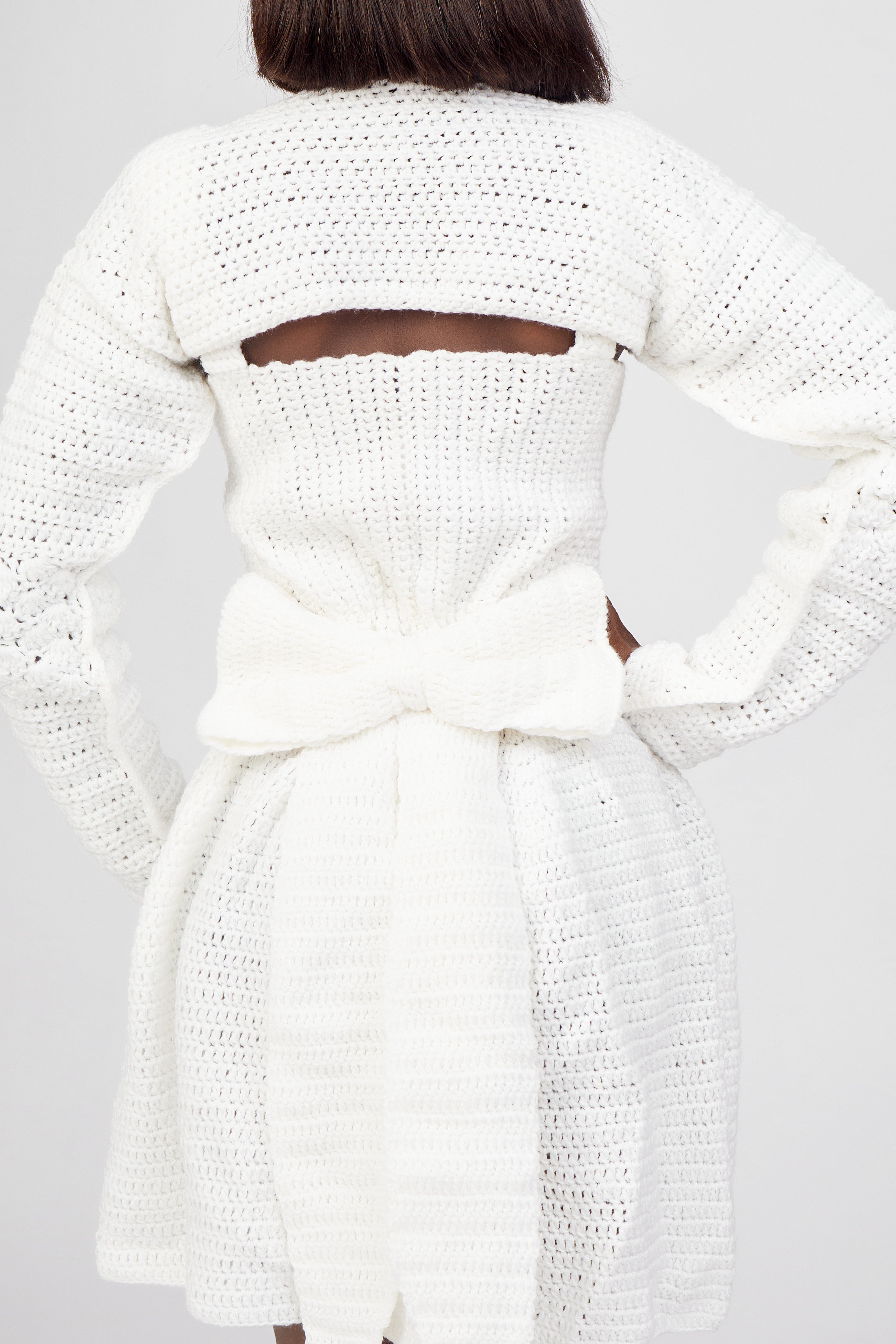 Handcrafted White Crochet Dress