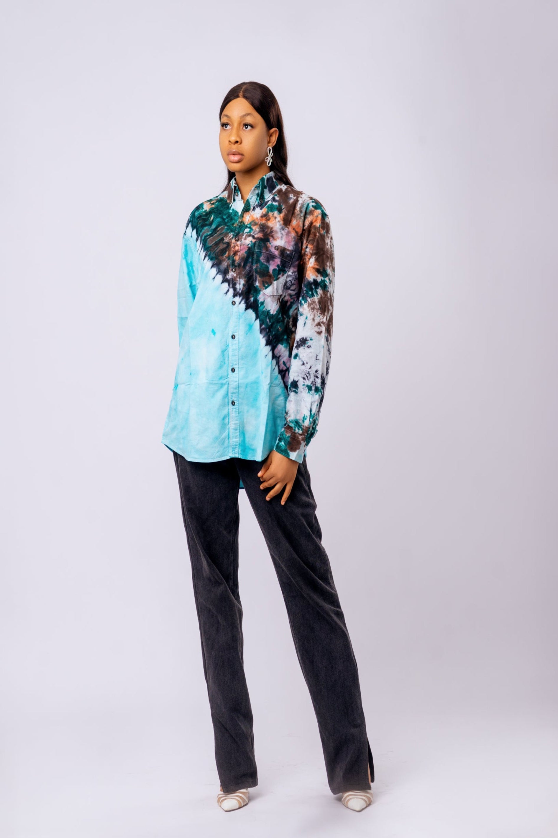 Recycled Organic Cotton Handmade Tie-Dye Shirt