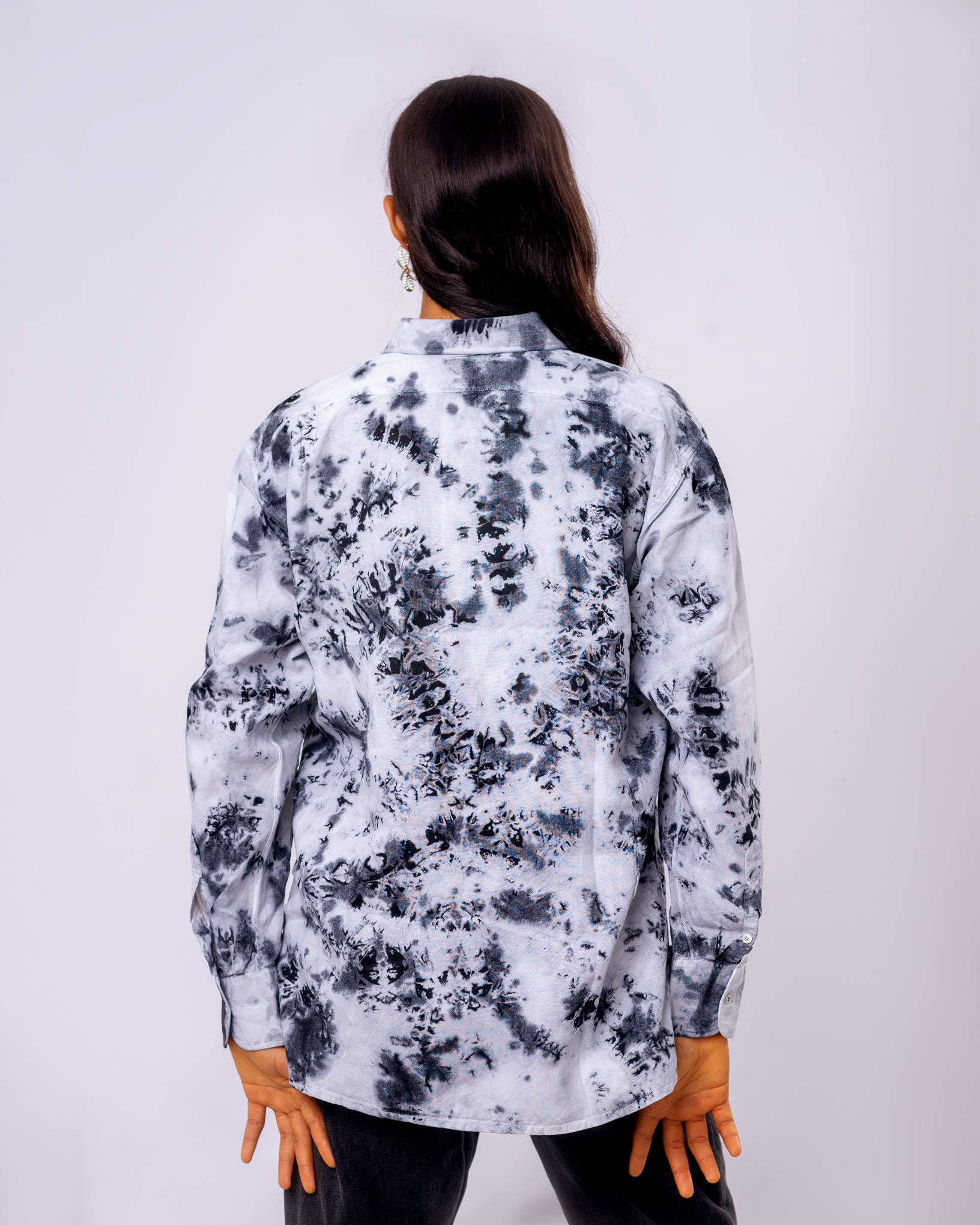 Linen Handmade Tie-Dye Shirt