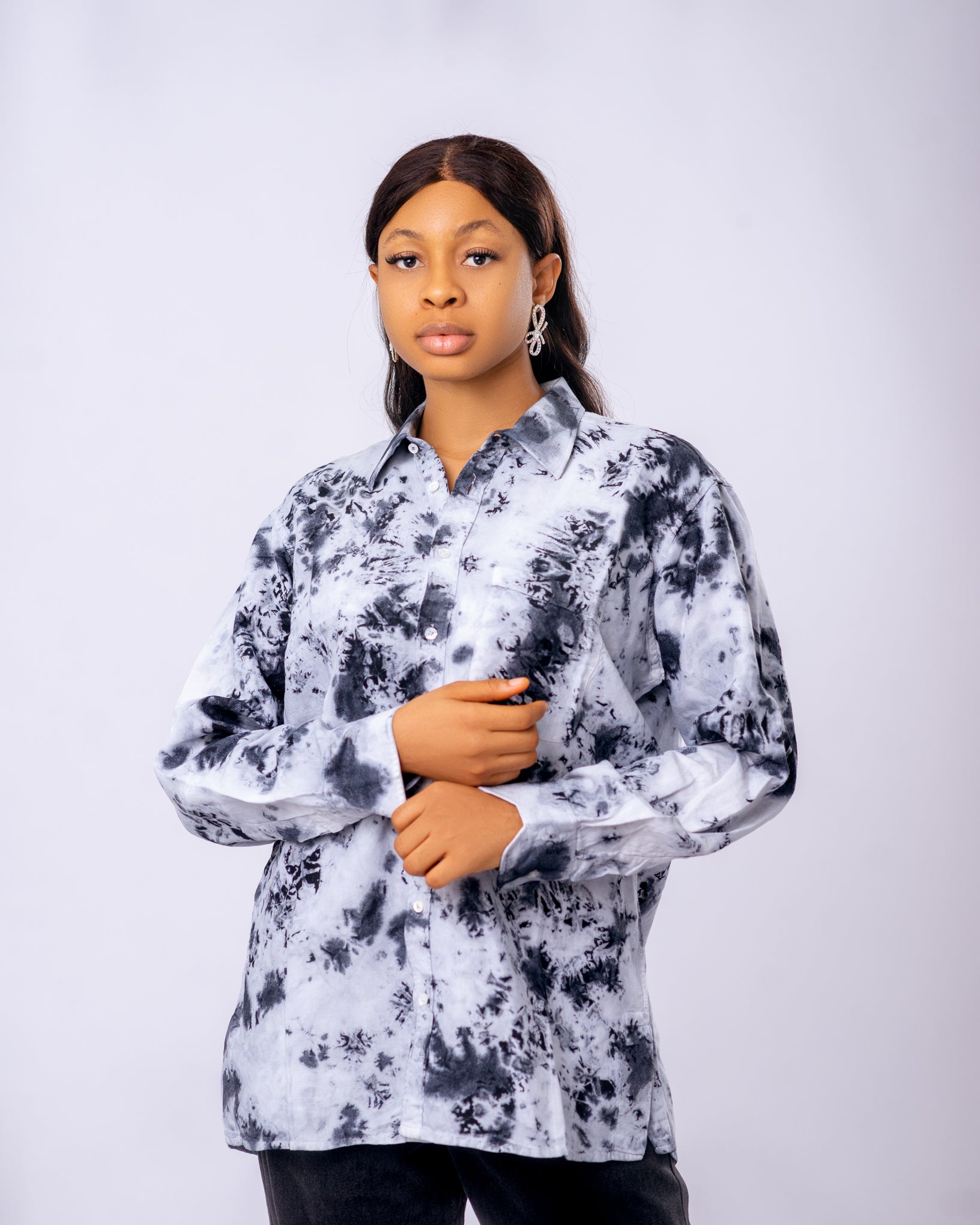 Linen Handmade Tie-Dye Shirt